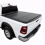 LAX Aluminum Hard Flip Back Low-Profile Tri-Fold Truck Bed Tonneau Cover for 2019-2026 Ram 1500 NEW Body (NOT for Classic Body OR RAM 2500) 6'4'' Bed Without RamBox (76.3'')