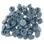 Magic&shell Vial Rubber Stopper 100PCS 13mm Butyl Rubber Self Healing Injection Ports Solid Seal for Glass Vial, Liquid Culture Jar