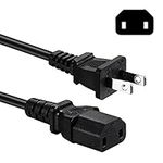 2 Prong AC Power Cord Compatible wi