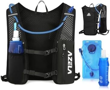 Gilet d'hydratation, Gilet Hydratation Running, Sac Hydratation Running + Poche Hydratation 2L + Gourde Souple 500 ML, Sac à Dos réglable pour Course Trail Marathon Cyclisme Randonnée Camping