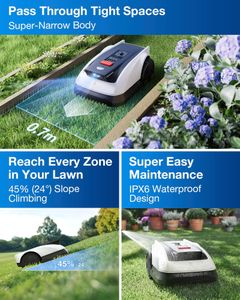ECOVACS GOAT O800 RTK Robot Lawnmower – 800㎡, Wire-Free, Lidar Navigation