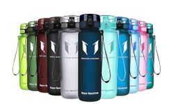 Super Sparrow Sports Water Bottle - 750ml - Non-Toxic BPA Free & Eco-Friendly Tritan Co-Polyester Plastic - For Running, Gym, Yoga, Outdoors and Camping