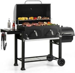 Sophia & William Extra Large BBQ Charcoal Grills and Offset Smoker,1015 SQ.IN. Cooking Area with Dual Lifting Charcoal Trays, Charcoal Barbecue Smoker Grill for Patio, Backyard Outdoor Cooking
