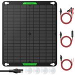 Waterproof 20W 12V Solar Battery Charger Pro, 20 Watt 12 Volt Solar Panel Trickle Charger & Maintainer Built-in MPPT Charge Controller + 3-Stages Charging for RV Boat Trailer Marine Car Motorcycle