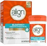 Align Probiotic, Bloating + Digestive Stress Relief, Probiotic for Women and Men with Ashwagandha, Helps Relieve Symptoms of IBS such as Bloating, Gas, and Abdominal Discomfort, 28 Capsules