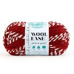 Lion Brand Yarn Company 1-Piece Wool-Ease Thick and Quick, Crimson, Red/White