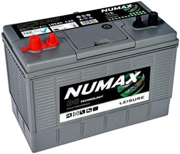 Numax 12V 105AH DC31MF Deep Cycle Leisure Marine Battery Motorhome Caravan Boat - NCC VERIFIED