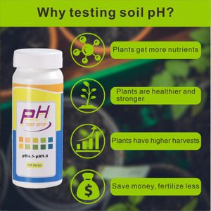 Soil pH Tester Strips Kit, 200 Tests – 4.5-9.0 Range for Garden, Lawn, Plants