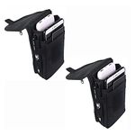 2 Packs Large Smartphone Pouch, Phone Pouch, Cell Phone Holster, Multi-Purpose Tool Holder, Tactical Carrying Case Belt Loop Pouch Men’s Waist Pocket for Hiking, Camping,Rescue Essential