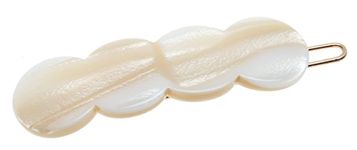 Alba : France Luxe Scalloped Tige Boule Barrette - Alba