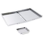 Criditpid 24" - 30" Adjustable BBQ Grill Drip Pans Grease Tray with Catch Pan Replacement for Nexgrill 720-0830H, 720-0888, Dyna Glo DGF510SBP, Backyard, BHG, Expert, Kenmore, Uniflame and More.