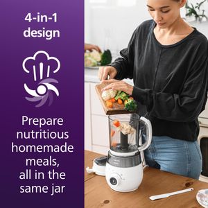 Philips Avent 4-in-1 Baby Food Maker – Steamer, Blender, Warmer