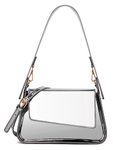 Evening Bag Women Hobo Bag Clutch Y2k Sparkly Silver Purse Tote Handbag Shoulder Party Bag Cute Metallic Bag Crossbody Bags, B Silver, One Size