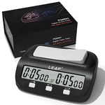 LEAP Chess Clock Digital Chess Timer Professional Chess Clock Timer with Time Bonus and Delay Features Great for Chess I-Go Upgraded Model