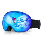 Ski Goggles Pro for Women & Men-100% UV 400 Protection- Interchangeable Lens Ski Goggles, Anti Fog Over Snowboard Goggles (A3)