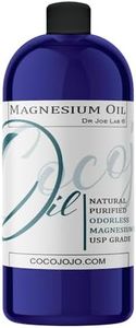 Dr Joe Lab Pure Magnesium Oil - Natural, USP Grade, Purified, Bulk - 32 oz - Bulk Economic Refill - for Body, Skin, Muscle, Joints, Arms, Legs, Calves, Massage, Deep Tissue by COCOJOJO