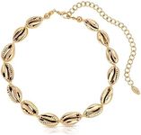 Ettika Gold Necklaces, Choker Necklace for Women. Golden Cowrie Shell In 18k Gold Plated. Birthday Gifts For Women, Jewelry