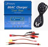 HOBBYFLY Upgrated 7A B6AC V2 Lipo Battery Balance Charger Discharger with Power Supply for LiPo/Li- ion/Life/LiHv Battery (1-6S) NiMH/NiCd (1-15S) PB (2- 24V) Smart Battery(Rc Battery Charger)