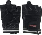 Grizzly Fitness Grizzly Paw Leather Training Gloves for Men and Women | Sold in Pairs, Large