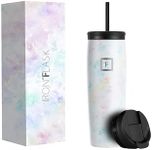 IRON °FLASK Nomad Tumbler - 710 ml, 2 Lids (Straw/Flip), Vacuum Insulated Stainless Steel Bottle, Double Walled, Thermo Coffee Travel Mug, Water Metal Canteen