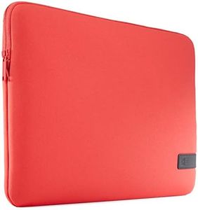 Case Logic Reflect Laptop Sleeve 15.6'' (funda para portátiles con pantalla de hasta 15.6", acolchado Memory Foam, interior de felpa), Rojo