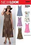 New Look Sewing Pattern 6889: Misses Dresses, Size A, Paper, White, A (8-10-12-14-16-18)