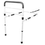 PEPE - Bed Rail for Elderly (Bed height from 10" to 16" - up to 300lb), Adult Bed Guard Rail, Bedside Safety Rails for Elderly, Adjustable Bed Rails for Adults, Bed Assist Rail White