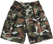 NORTY Swim - Mens Camouflage Swim Suit, Green 41576-XX-Large