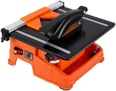 GarveeTech 7 inch Wet Tile Saw, 6500 RPM & Pure Copper Motor, Bevel cuts tile from 0 to 45, Tile Cutter Wet Saw with Water Reservoir for Cutting Tiles and Stones, for DIY Enthusiasts