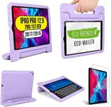 Official Cooper Dynamo Kids iPad Pro 12.9 Case for 1st/2nd Generation (2015/2017) | Unbreakable Protection, Magic Handle, Stand & Pencil Holder (NOT for 2018-2022 3rd-6th Gen) (Lollipop Violet)