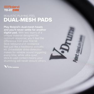 Roland TD-07DMK Electronic Drum Kit – Compact Mesh Head Set