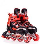 Lorcan Inline Skating Shoes with PU LED Wheel Safe and Durable Inline Skates, Roller Skates for Men,Women and Kids