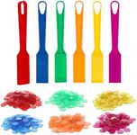 POPULAR PLAYTHINGS Magnetic Bingo Wands with 600 Metal Chips - 6 Colorful Wands Set for Classroom Games, Educational Activities, and Family Bingo Night