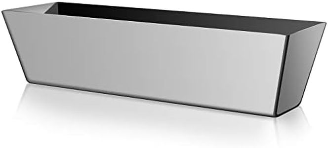 Drywall Pan Mud, 12” Stainless Steel Watertight  Reinforced Mud Pan, Tapered Sides, Drywall Tool Tray Bucket