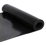 NABOWAN Solid Rubber Sheets,Strips,Rolls 1/16" (.062") Thick x 12" Wide x 47" Long, Thin Neoprene Rubber, Perfect for DIY Gasket Material, Sealing, Liner, Shield, Padding, Mat