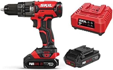 Skil PWRCore 20V Brushed Hammer Drill Kit with 2x2.5Ah Battery Pack and Charger