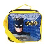 Batman Character Lunch Bag for Kids - Insulated with Adjustable Strap - Lightweight and Perfect for School, Nursery, and Travel