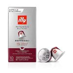 illy Espresso Single Serve Coffee Compatible Capsules, 100% Arabica Bean Signature Italian Blend, Intenso Dark Roast, 10 Pack (100 Capsules)