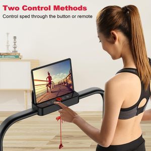 Foldable Walking Pad Treadmill – Compact Black Under Desk Fitness