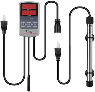 hygger Pinpoint Saltwater Aquarium Heater with Digital Thermostat IC Temp Controller, Titanium Tube Submersible Fish Tank Heater for Coral Reef 500 Watt