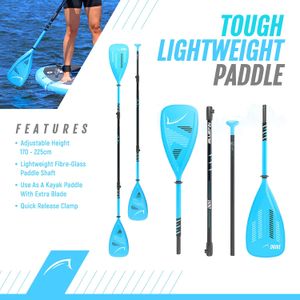 Bluefin Cruise Inflatable SUP Board Set – 6" Thick, Fiberglass Paddle, Kayak Seat