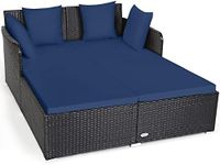 Tangkula Outdoor Rattan Daybed, Sun