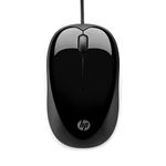 HP X1000 Wired USB Mouse with 3 Handy Buttons, Fast-Moving Scroll Wheel and Optical Sensor works on most Surfaces, 3 years warranty