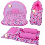 RBC RIYA R Baby Bed New Born Baby Bedding Set | Baby Sleeping Bag | Carry Bag | Baby Bed | Mattress | Nest Bed | Mosquito Net | Sleeping Essentials | Carrier Nest | Infants (0-6 Months) (3PCS Set)