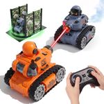 BLF FUN 2Pack Remote Control Battle Tank Toys with Laser Tag for Kid Boys