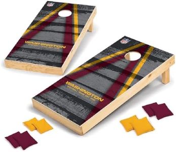 Wild Sports 2' x 4' Wood Tournament Cornhole Set - Direct Printed - Washington Football Team- perfect for Backyard, Beach, Park, Tailgates, Outdoors and Indoors