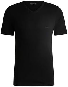 BOSS Men's T-Shirt Vn 3p Co T-Shirt, New - Black, S