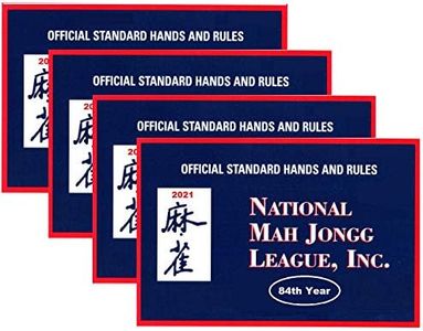 National Mah Jongg League 2019 Standard Size Card - Mah Jongg Card - 4 Pack