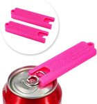 Intulon Compact Soda Can Tab Opener, Fits in Pocket (Pink, Regular (2 Pack))