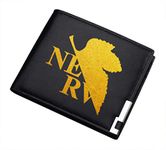 WANHONGYUE Neon Genesis Evangelion EVA Anime Bifold Wallet Artificial Leather Money Bag Slim Credit Card Holder 10 / B